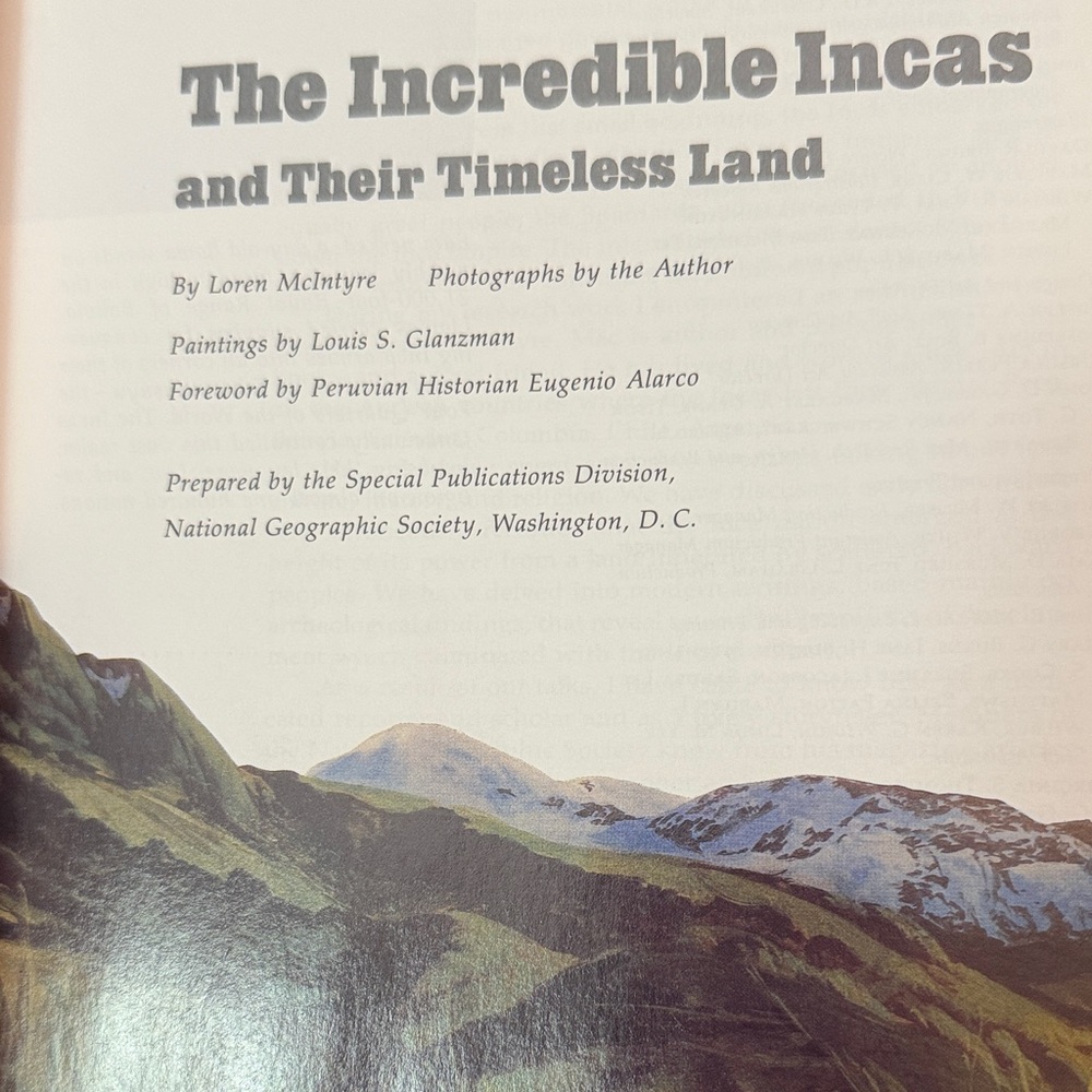 National Geographic The Incredible Incas Book - Blue and Gold Cover - Picture 5 of 11